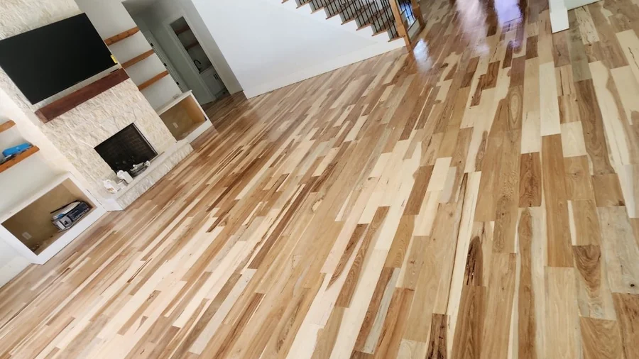 Beautiful hardwood floor installation